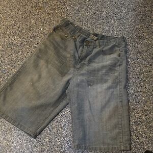 Men's Gray Jean Shorts - Classic Denim Style